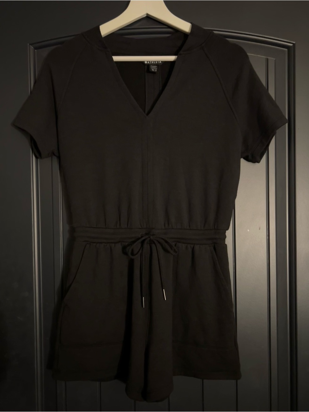 V-Neck Athleta Balance Romper In Black